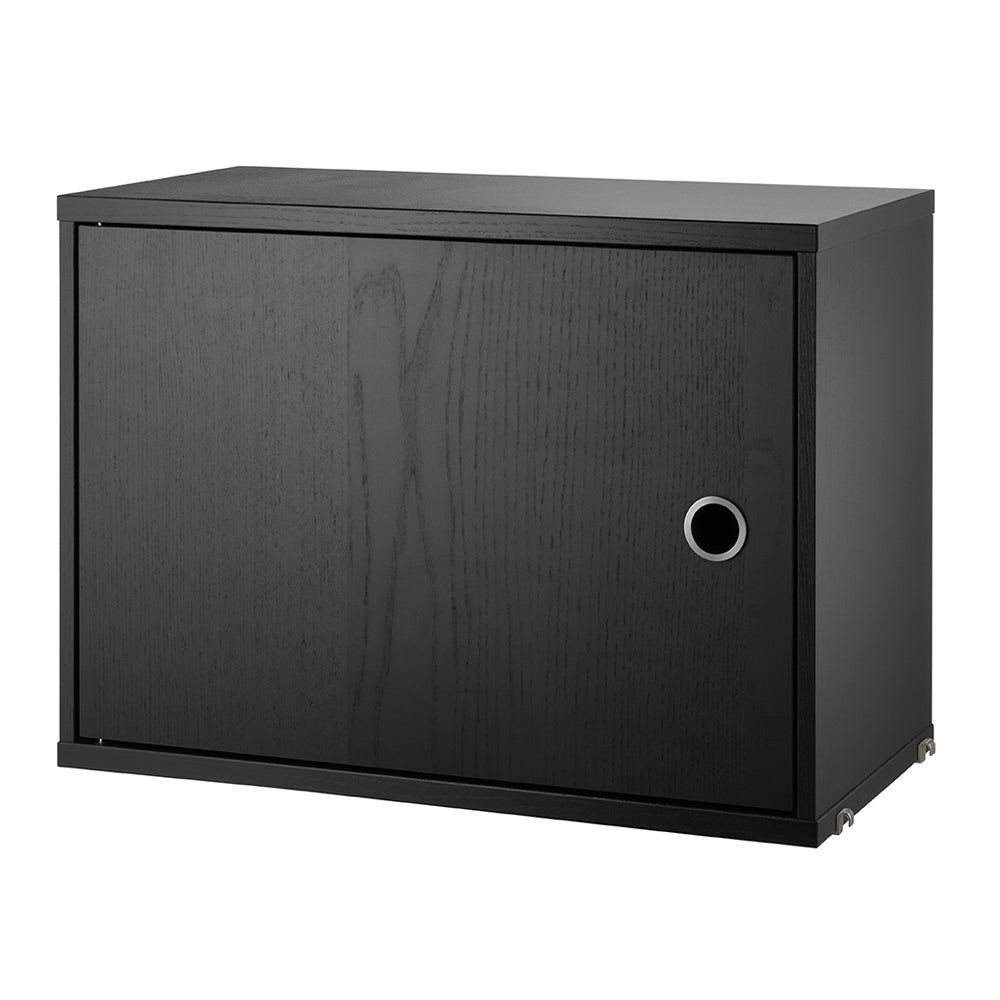 Cabinet with Swing Door (Gabinete puerta abatible) 58/42/30 Black Stained Ash