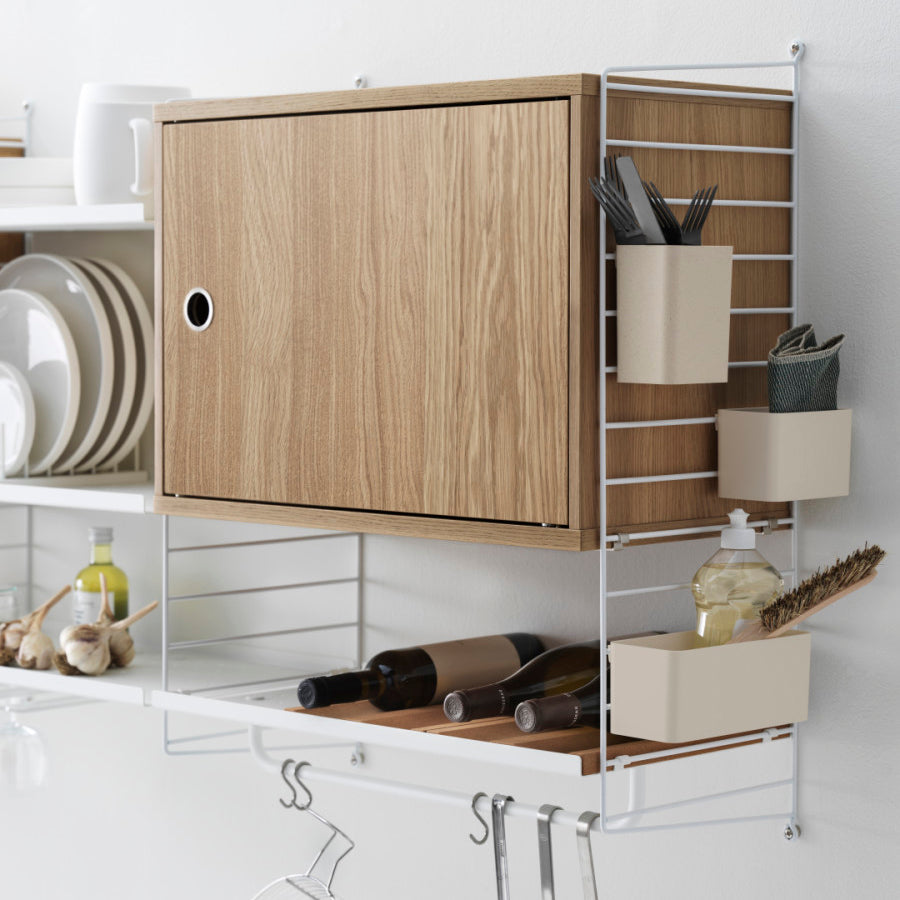 Cabinet with Swing Door (Gabinete puerta abatible) 58/42/30 Oak