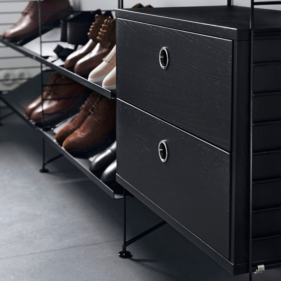 Chest of drawers (Cajonera) 78/42/30 Stained Ash Black