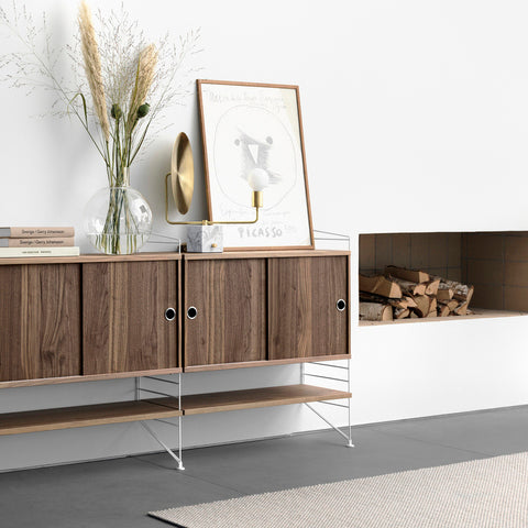 String Shelves 78/30 Walnut (Pack de 3)