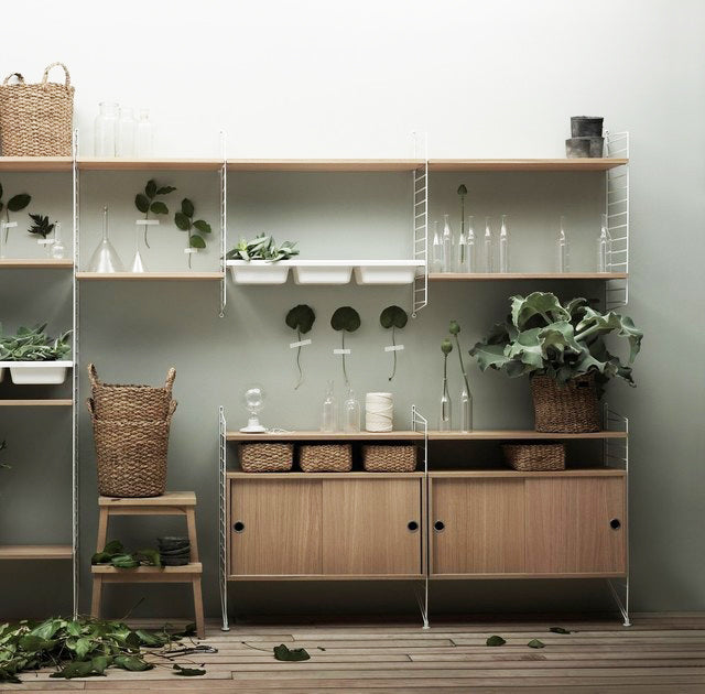 Cabinet Sliding Doors (Gabinete con Puertas Correderas) 78/42/30 Oak