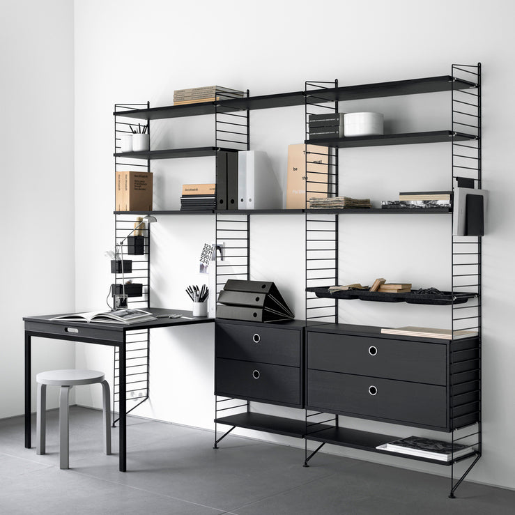 Chest of drawers (Cajonera) 78/42/30 Stained Ash Black