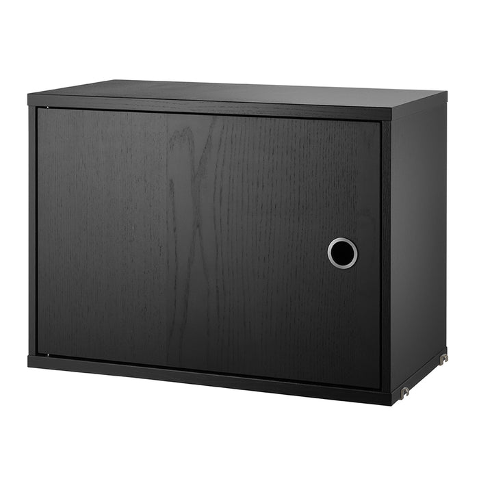 Cabinet with Swing Door (Gabinete puerta abatible) 58/42/30 Black Stained Ash