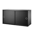 Cabinet Sliding Doors (Gabinete con Puertas Correderas) 78/42/30 Black Stained Ash
