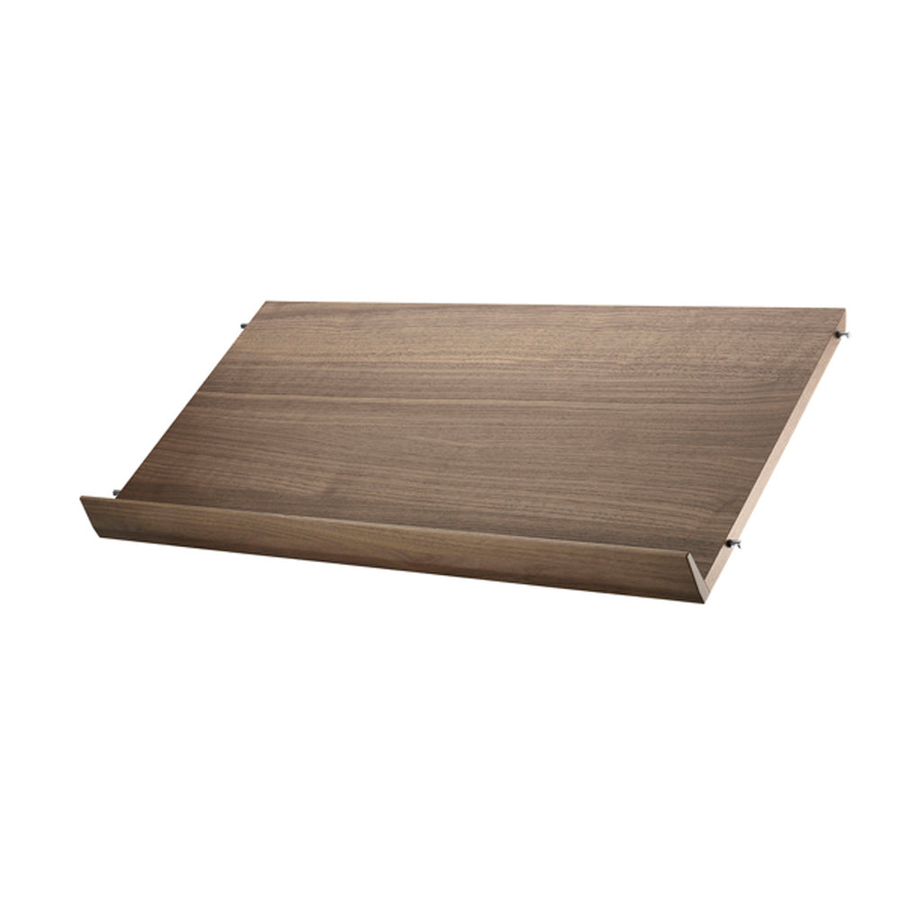 Magazine Shelf Wood (Revistero sólido) 78/30/15 Walnut (Pack de 1)