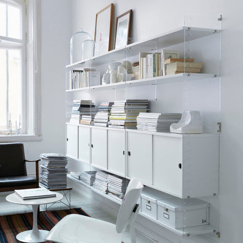 Cabinet Sliding Doors (Gabinete con Puertas Correderas) 78/42/30 White