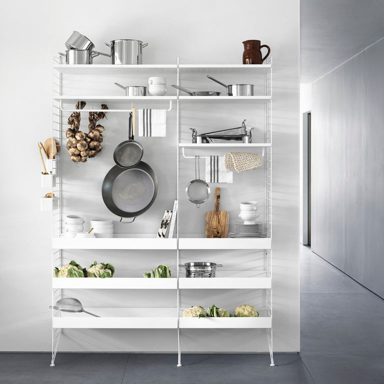 Metal Shelf High 58/30 White (Pack de 1)